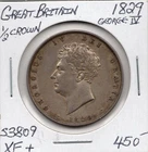 Great Britain 1/2 Crown 1829 XF+