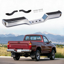 New Chrome Rear Step Bumper Assembly Fit For 1989-1995 Toyota Pickup New Chrome Rear Step Bumper Assembly Fit For 1989-1995 Toyota Pickup