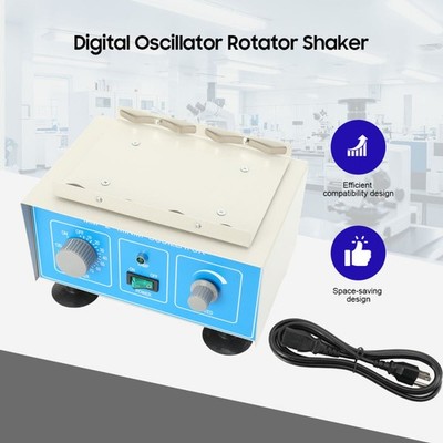 110V Protable Digital Oscillator Rotator Shaker Lab Micro Plate Shaker w/Timer