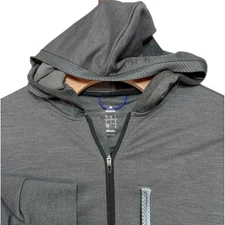 Adidas Climalite Mens S Performance Hoodie Gray Tech Running Layer Athliesure 
