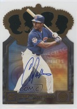 2001 Pacific Gold Crown Die-Cuts Auto Corey Patterson #11 Auto 0b2