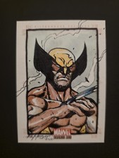 True 1 of 1 Card 2012 Marvel Bronze Age Wolverine Sketch Card by Alex Magno