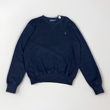 NWT Polo Ralph Lauren Men's Small Cotton Classic Crewneck Sweater Hunter Navy