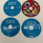 Wii Sports (Nintendo Wii) 3x Disc Only + Mario Bros Wii *SCRATCHED DISCS*