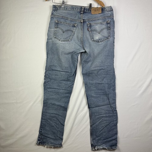 Levi’s 501 Jeans Herren 34x34 Original Fit Straight Leg Vintage Blau Denim - Bild 11 von 16