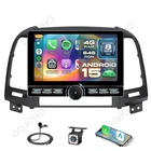 10.8" Apple Carplay For Hyundai Santa Fe 2006-12 Android 15 Car Radio Stereo GPS