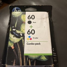 HP HP 60 Genuine Ink Cartridge Combo Pack CD947FN Black  Tri-Color Inkjet