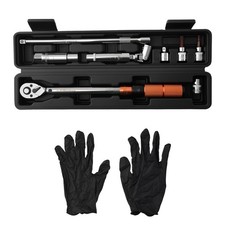 3/8" Drive Click Torque Wrench Set 5-60Nm with Adapters & Storage Case