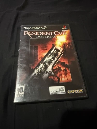 RESIDENT EVIL OUTBREAK for Sony PlayStation 2 PS2 (2004) CIB Complete Game