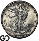1944 Walking Liberty Half Dollar, Frosty Near Gem BU++