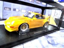 PORSCHE 911 Carrera 993 GT2 Coupè 1996 giallo giallo BBS 181422B KK Met 1:18