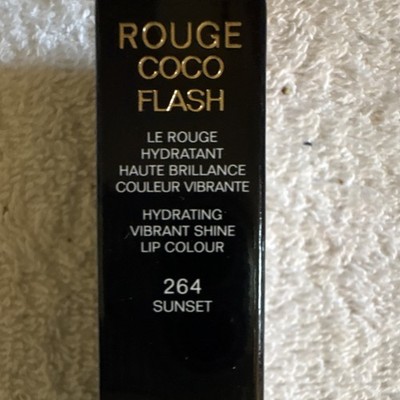 CHANEL Rouge Coco Flash Lipstick 264 Sunset Shine Hydrating Stick 18M