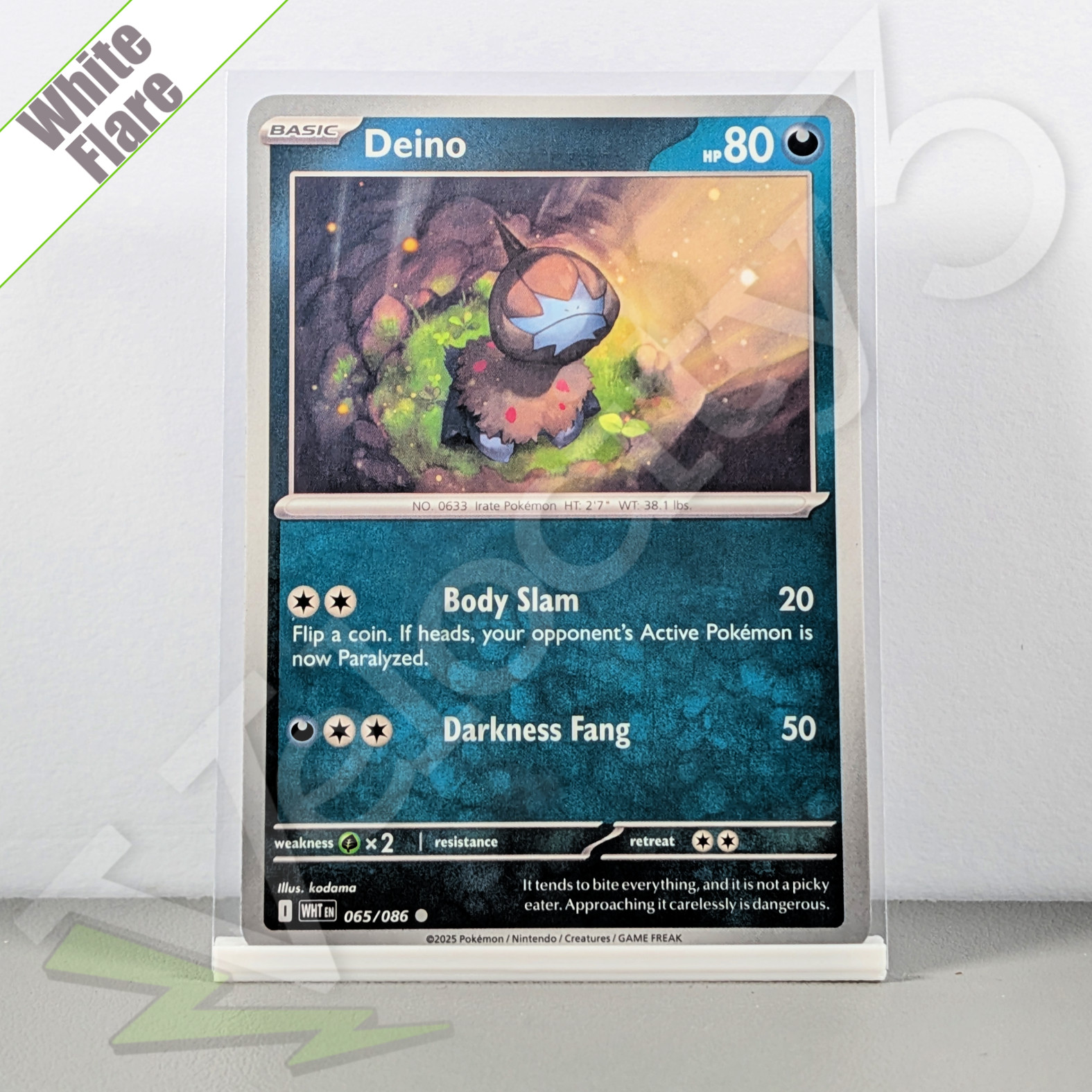 Pokemon TCG Card -  Deino 65/86 Common | White Flare (2025) WHT