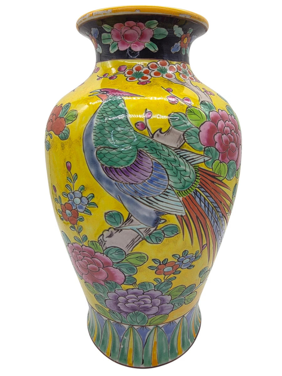 日本鸟花瓶，日本制造艺术陶器| eBay