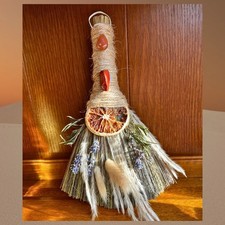 Handmade Altar Besom Broom WIccan Pagan Ostara Witchy Cleansing Spell