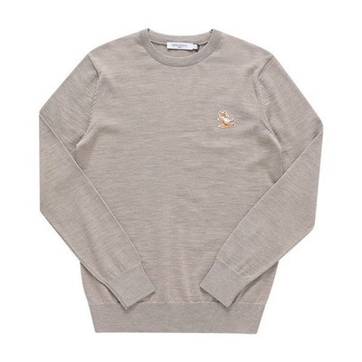 Maison Kitsune Fox Patch Strickpullover 144570075