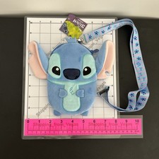Disney Lilo  Stitch Lanyard ID Key Ticket Annual Pass Holder Pouch NEW