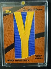 2005-06 Topps Big Game In The Name MIKE DUNLEAVY JR. Letter Patch 1/1 Rare 🔥