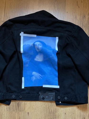 Off-White Jeansjacke Gr.M Mona Lisa Schwarz  Herren - Bild 1 von 5