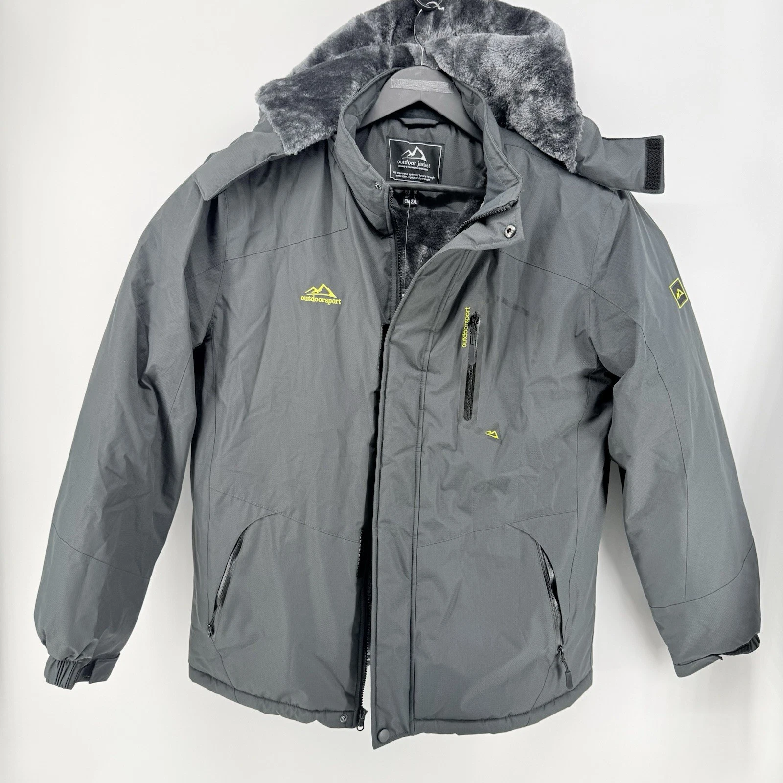 TACVASEN Jacket Mens Medium Winter Fleece Lined Water Resistant Ski Snow Parka - product detail image 1