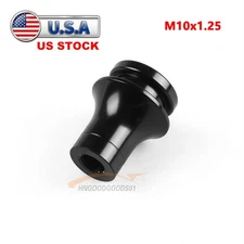 M10X1.25 Shift Knob Boot Retainer Adapter for Manual Gear Shifter Lever Black