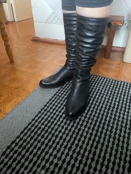 Women Unisa Boots Black Leather 39