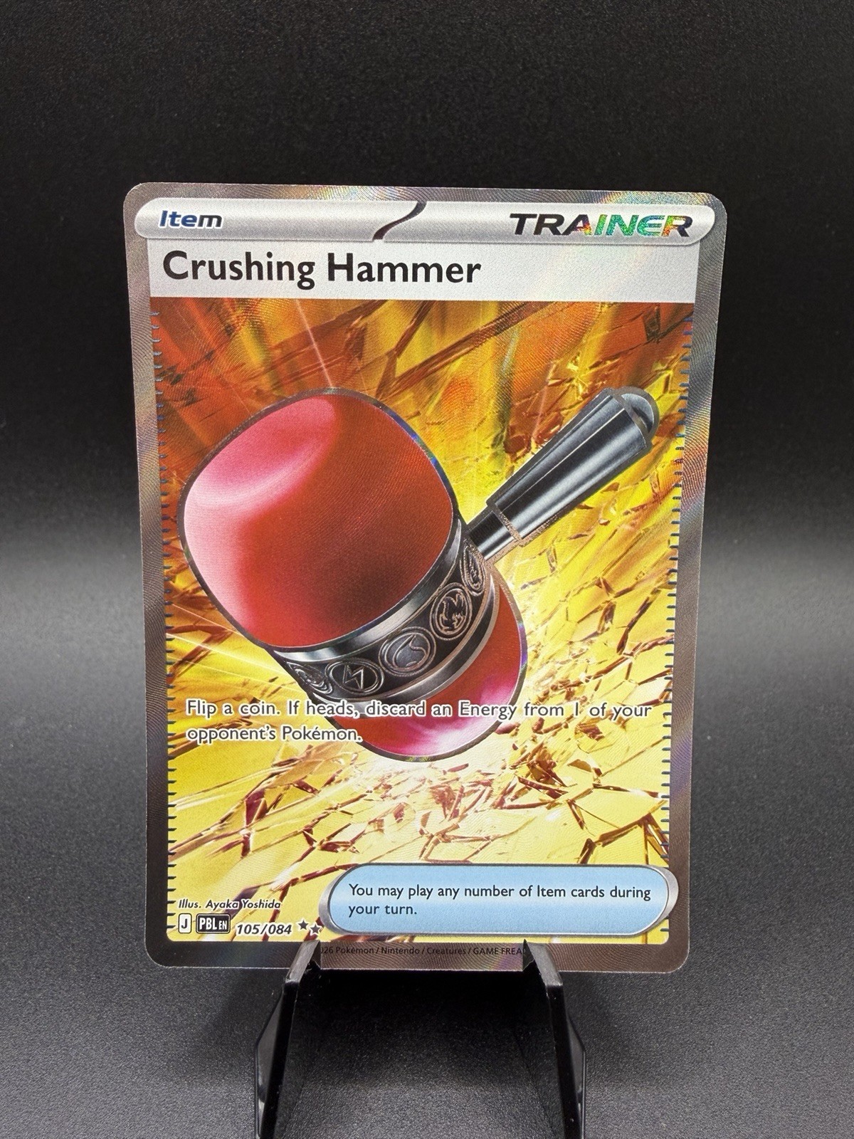 Crushing Hammer 105/084 Pitch Black Ultra Rare Pokemon Card