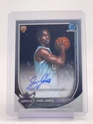 SION JAMES 2025-26 BOWMAN CHROME ROOKIE AUTOGRAPH #BCA-SJ HORNETS Q2045