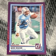2025 Panini Donruss Purple Press Proof Mike Rozier #152 Oilers NFL Football