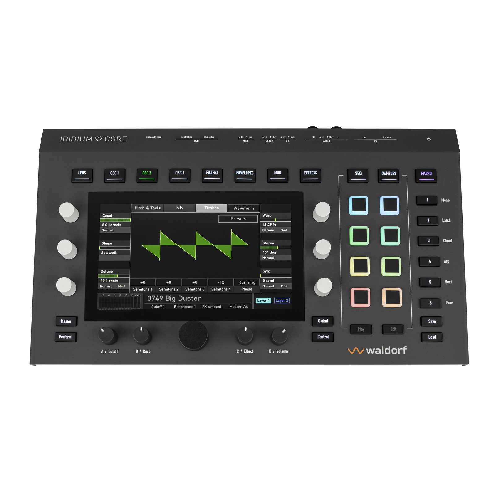 Ядро - синтезатор Waldorf IRIDIUM