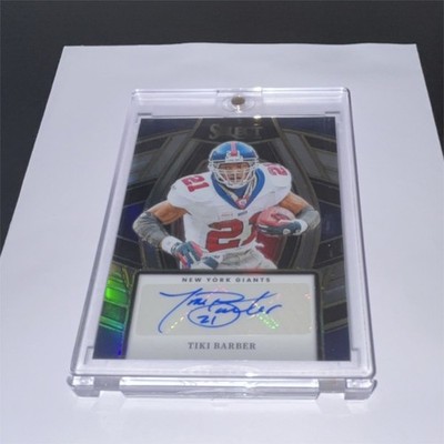 Panini 2023 Select Tiki Barber New York Giants SELS-TBA Autograph Prizm