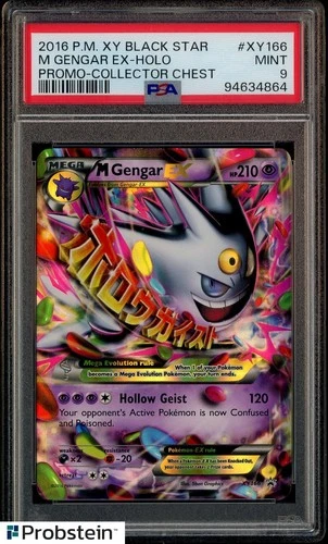 2016 Pokemon XY Black Star Promo Collector Chest M Gengar Ex Holo #XY166 PSA 9