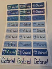 30 Personalized Name Label Waterproof Stickers Kids Teachers Teens Stationary
