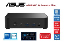 ASUS NUC 14 Essential Slim Mini-PC, Intel N150, 8GB RAM, 512 GB SSD, Win 11 Pro