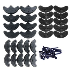 Heel Plates 14 Pairs Rubber Shoes Heel taps Tips Repair Pad with Nails Small,...