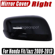 Right Passenger Side Rearview Mirror Cap Cover Black Fits Honda Fit/Jazz 2009-13