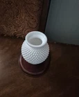 Vintage Hobnail Milk Glass Vase 5.5" Tall X 3"