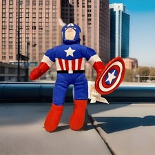 Marvel Universal Studios, Captain America Stuffed Animal Plush Toy Shield 9"