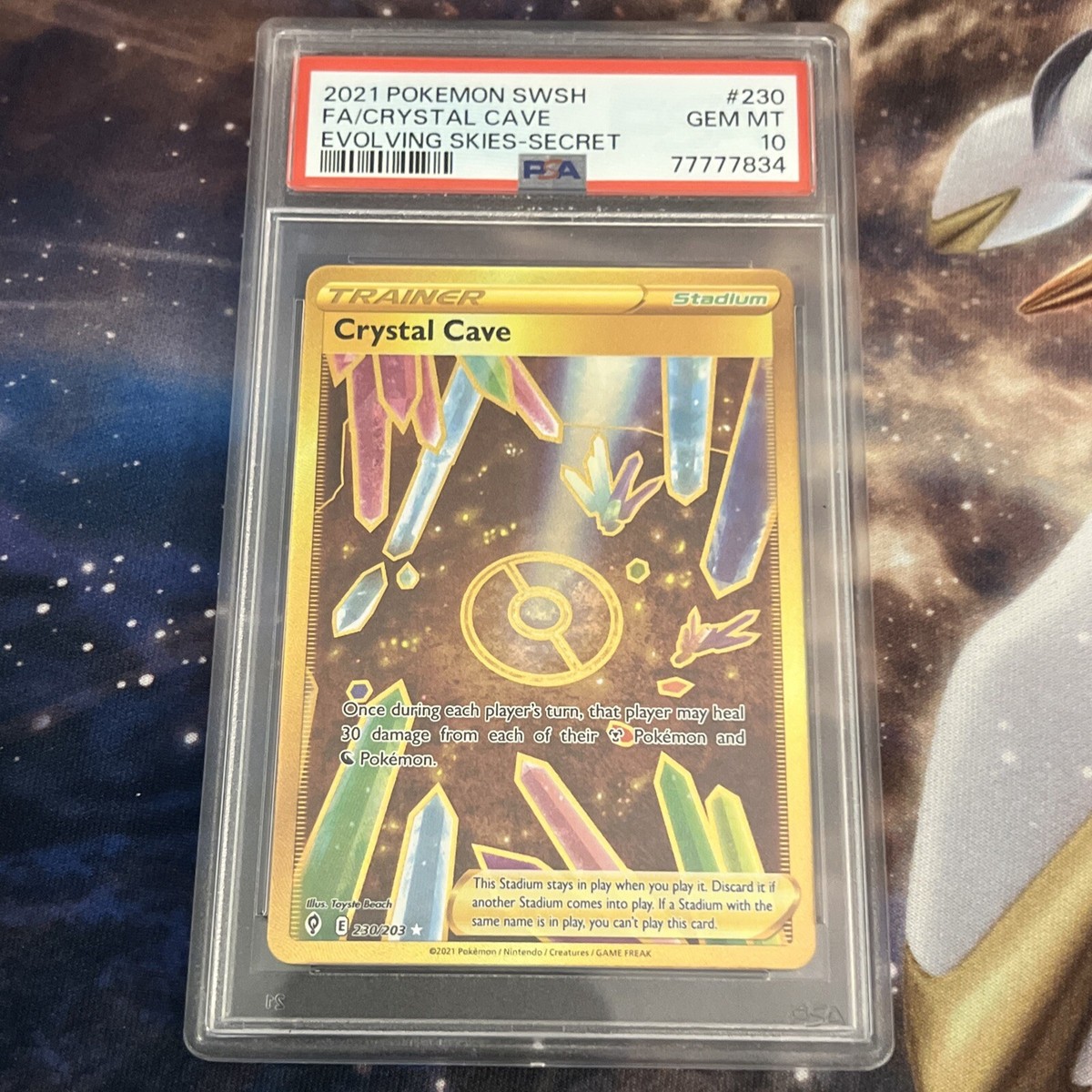 PSA 10 2021 POKEMON #230 FULL ART CRYSTAL CAVE EVOLVING PSA 10 2021 POKEMON #230 FULL ART CRYSTAL CAVE EVOLVING