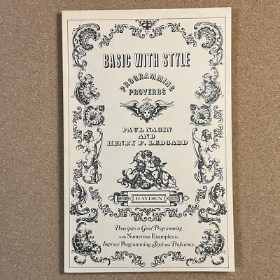 BASIC with Style Hayden book company vintage computer programming 1978 