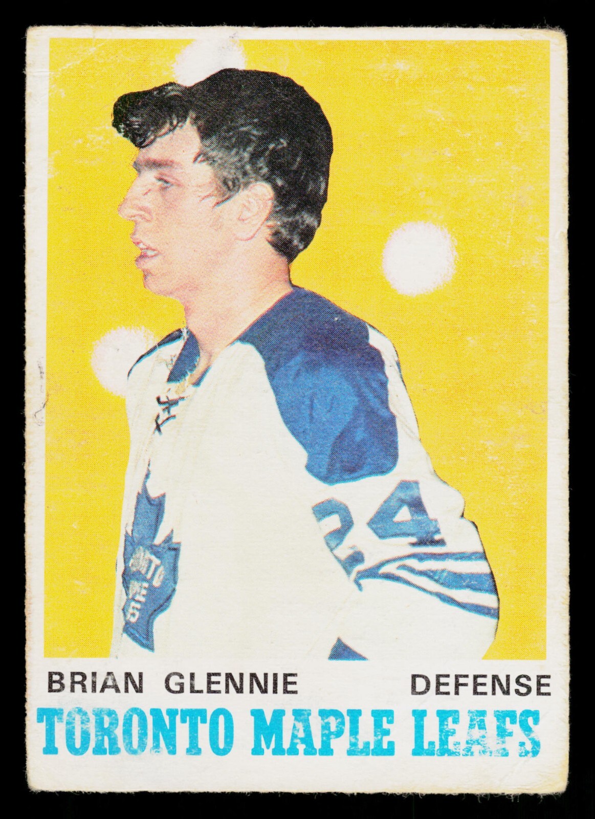 Brian Glennie #216 Hockey Cards 1970 O-Pee-Chee trading card — raw and PSA graded price guide