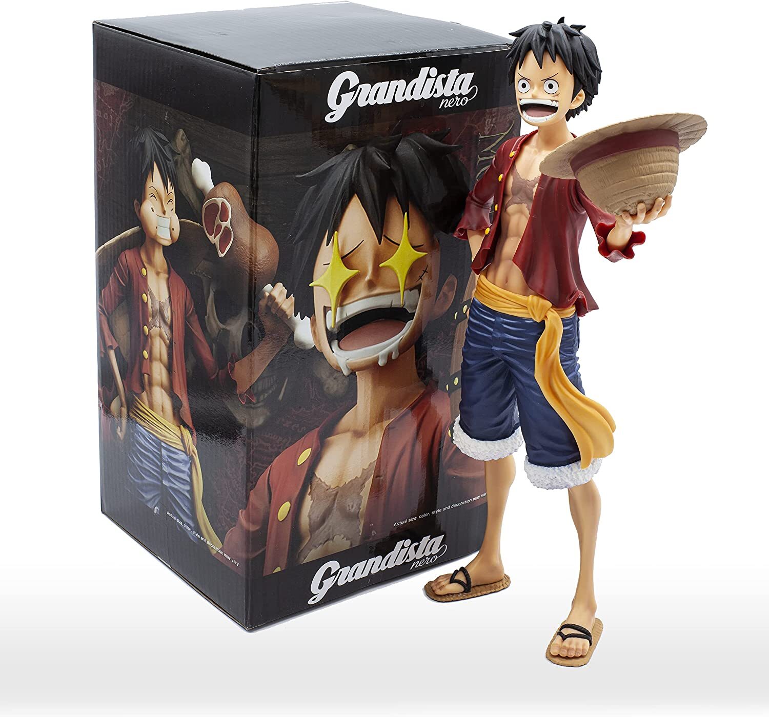 One Piece Monkey D. Luffy Grandista Nero PVC Statue Bandai Banpresto JAN 19994