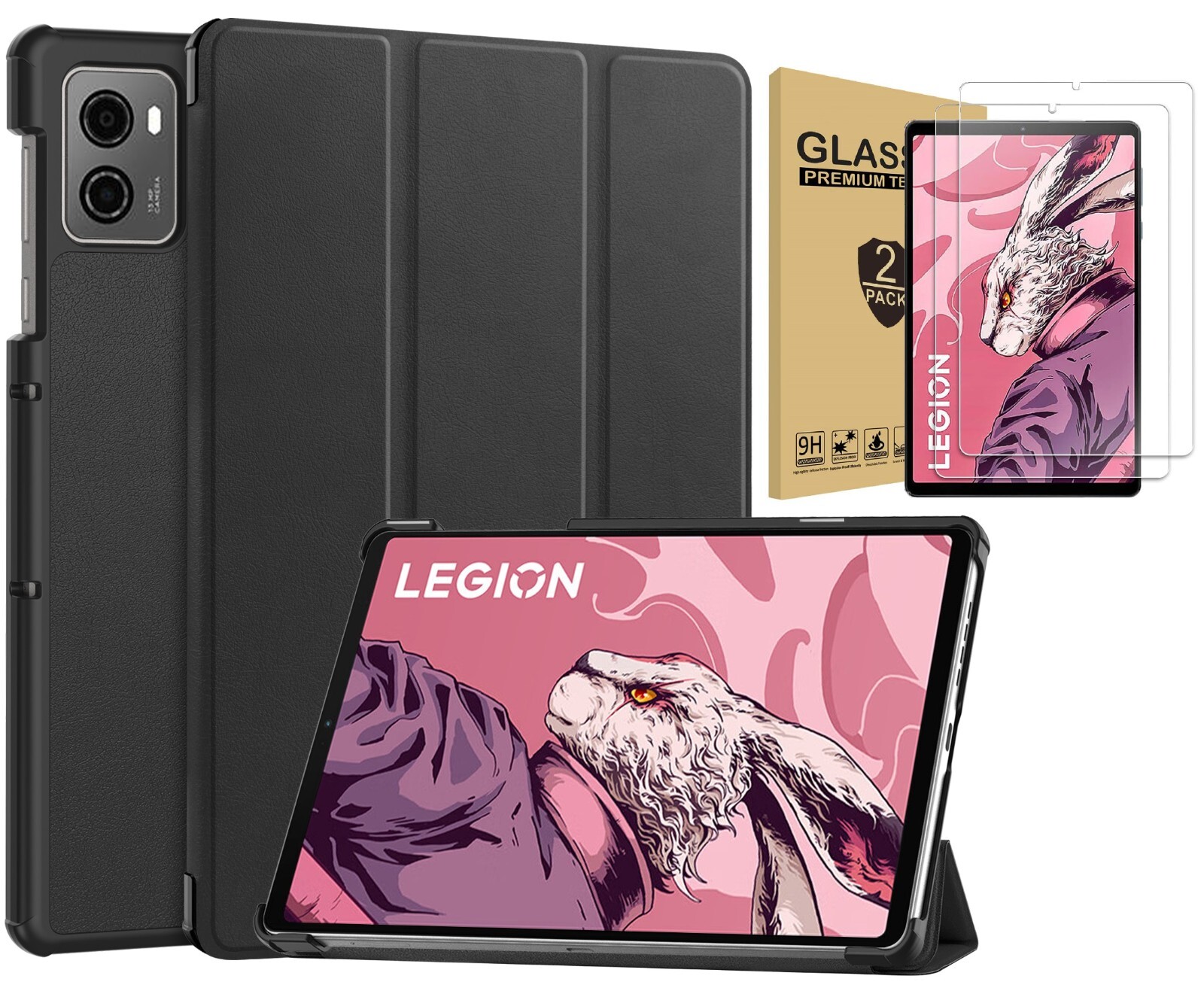 For Lenovo LEGION Y700 (2025/2023) Gaming Tablet Case Folding Stand Flip Cover
