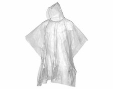 Adult Rain Poncho Waterproof Plastic Disposable Rain Hat Hood Ladies Mens