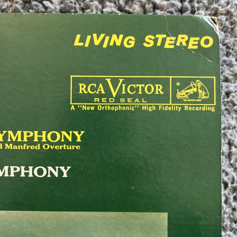 Schumann - Munch / Boston Symphony - Spring Symphony And Manfred Overture VG+/VG - Image 2 of 4