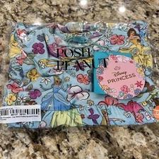Posh Peanut Disney Princess Twirl Bodysuit Dress Size 6-12m NEW IN BAG