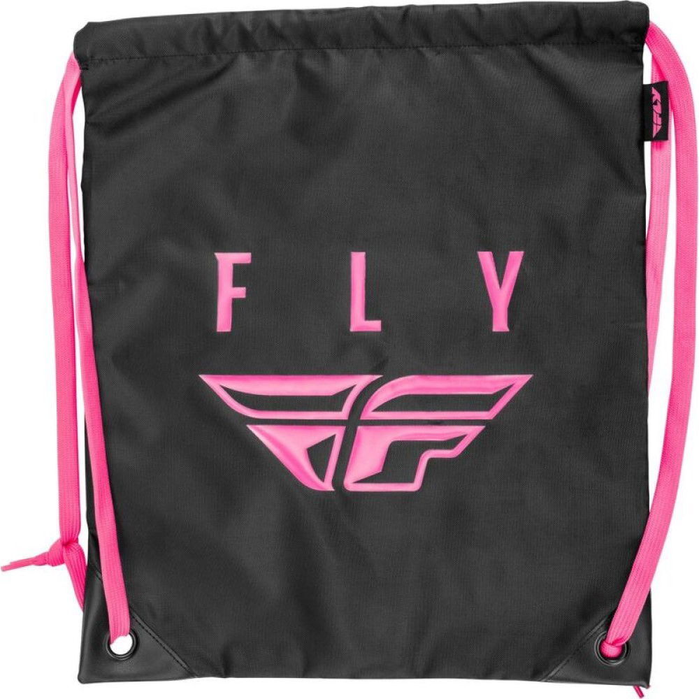 Fly Racing Quick Draw Bag Backpack Drawstring Neon Pink Black
