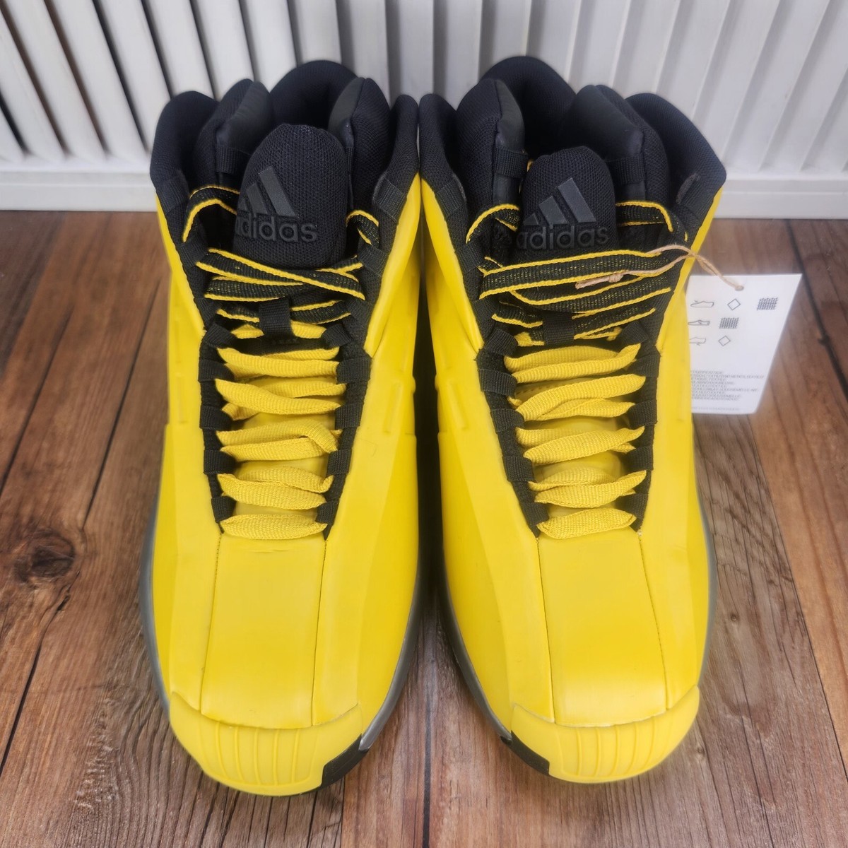 NEW Adidas Crazy 1 Sunshine Kobe Bryant Basketball Shoes GY3808 Size 8 Yellow Adidas Crazy 1 Sunshine 2022 GY3808 Men Sz 8 Yellow Kobe  main image 2