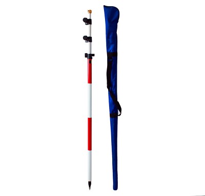 NEW  5PCS 5m  prism pole for total station Contains connector