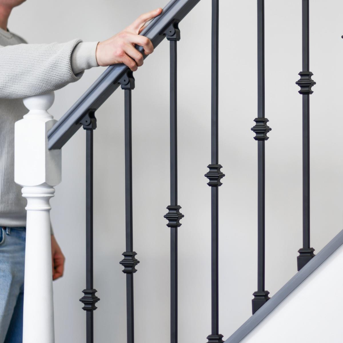 Straight Steel Stair Spindle with Square Basket Spindle Only eBay